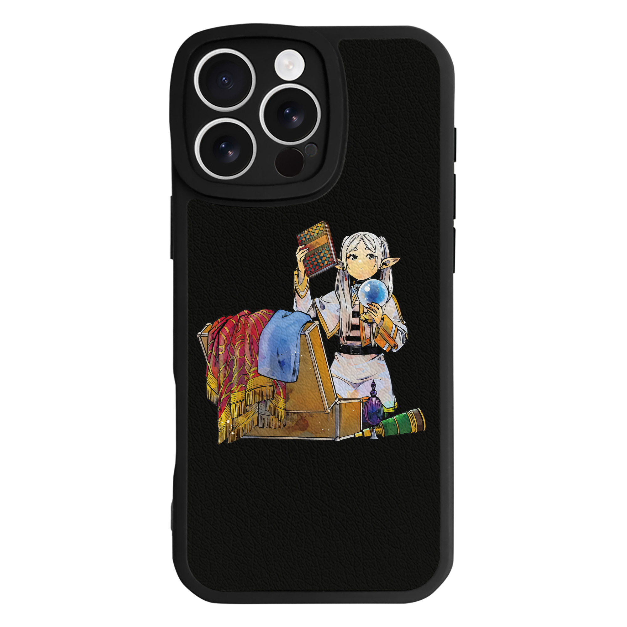 （画像用） 葬送のフリーレン Frieren 【iPhone 16シリーズ対応】シリコンスマホケース（レザー調） 材質：シリコン